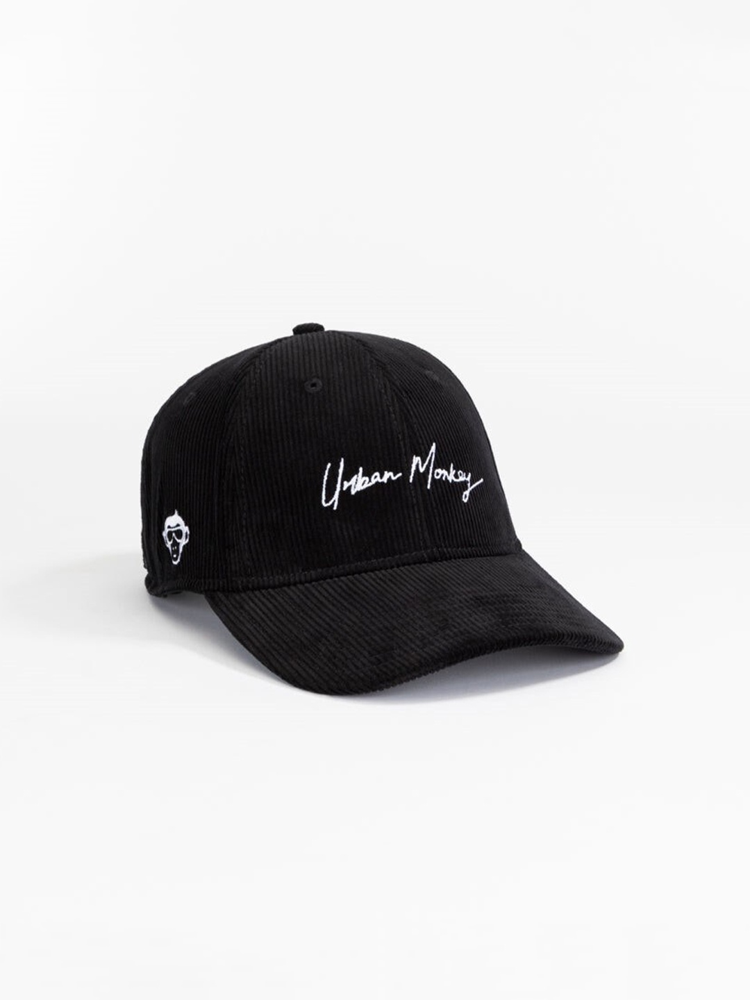 

Urban Monkey Unisex Embroidered Baseball Cap, Black