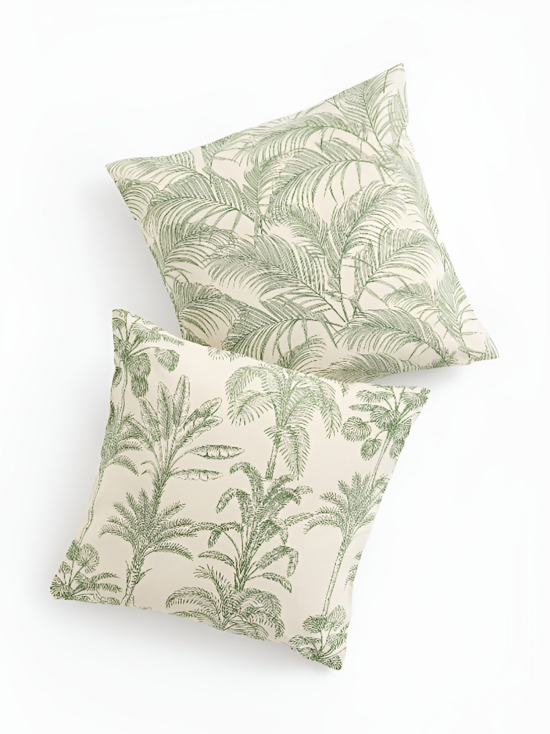 

H&M Beige & Green 2-Pack Cotton Cushion Covers