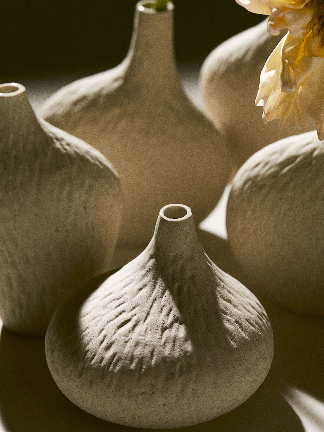 

H&M Beige Stoneware Mini Vase