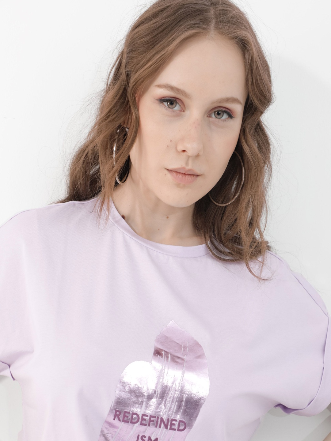 

RAREISM Women Extended Sleeves T-shirt, Purple