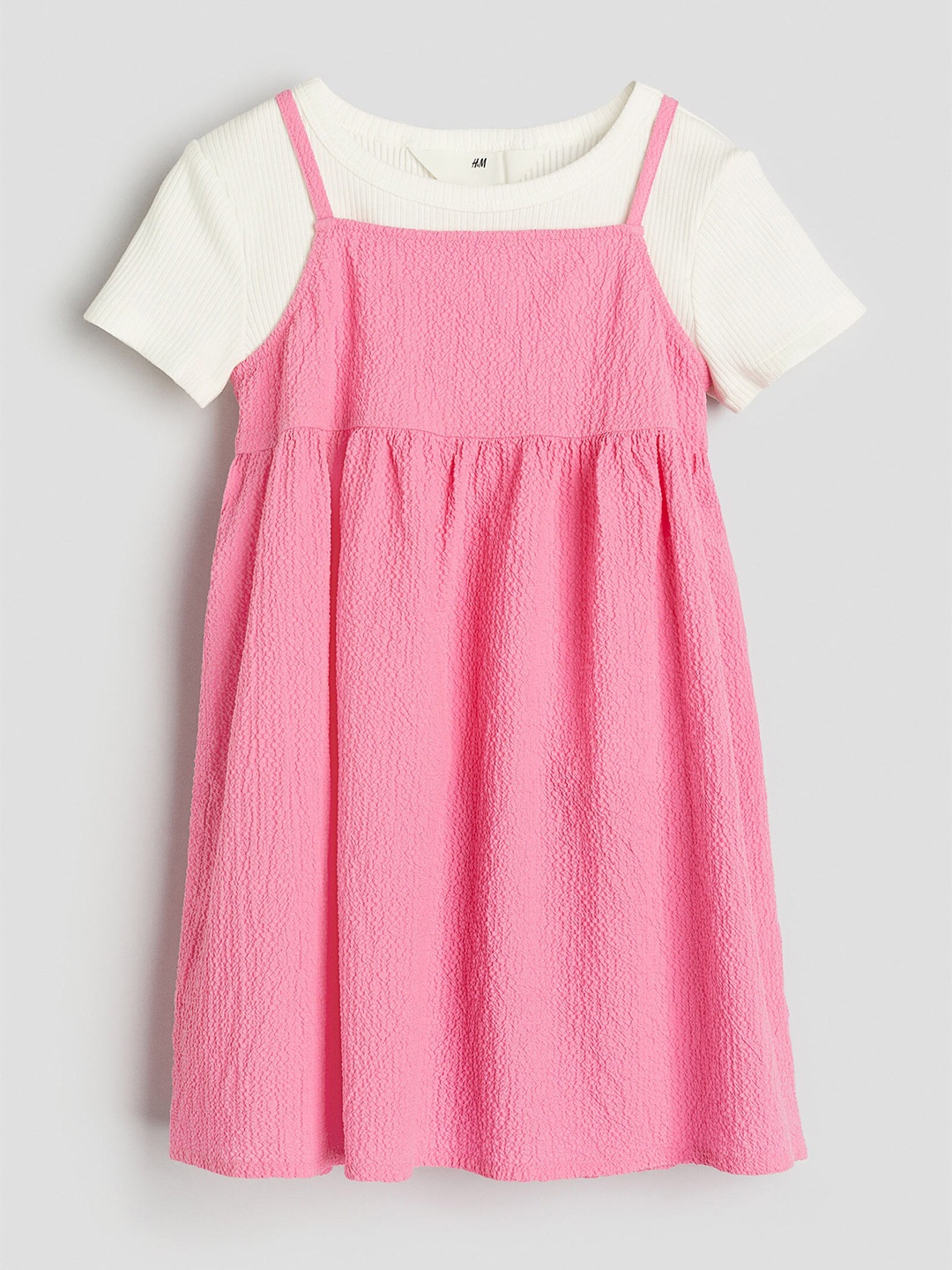 

H&M Girls 2-Piece T-shirt And Dress Set, Pink