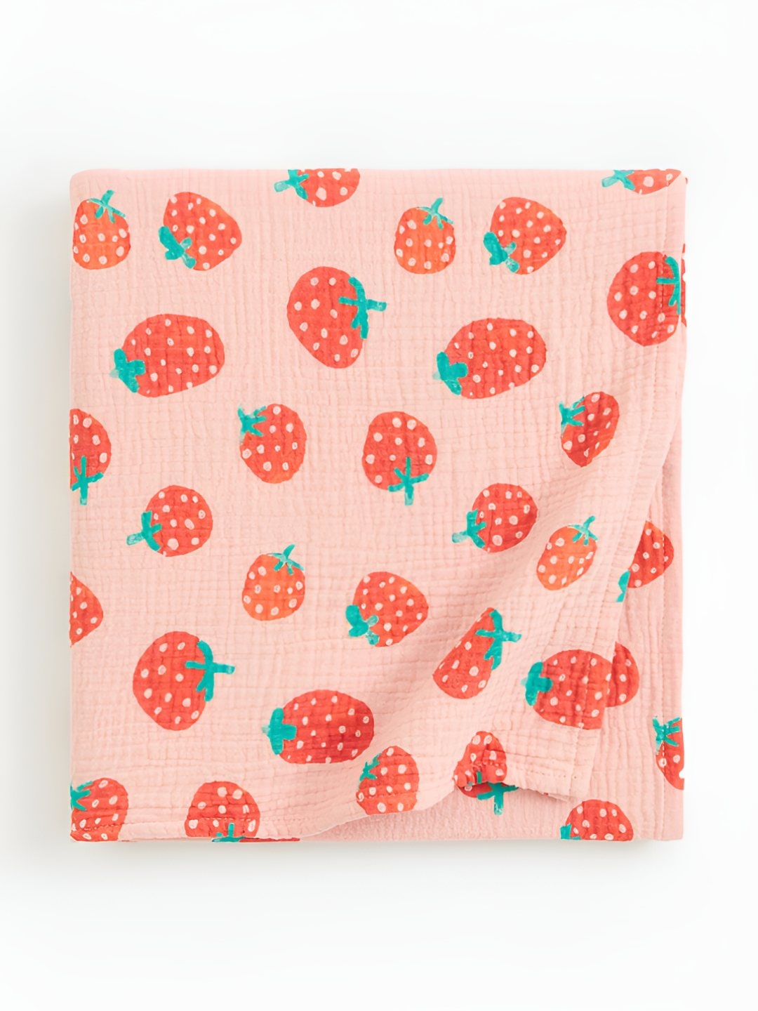 

H&M Boys Pink Cotton Printed Muslin Blanket