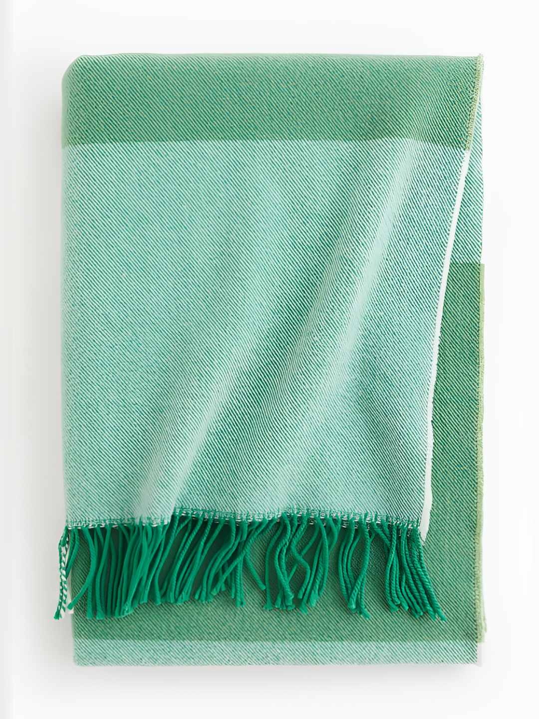 

H&M Green Wool Blend Blanket