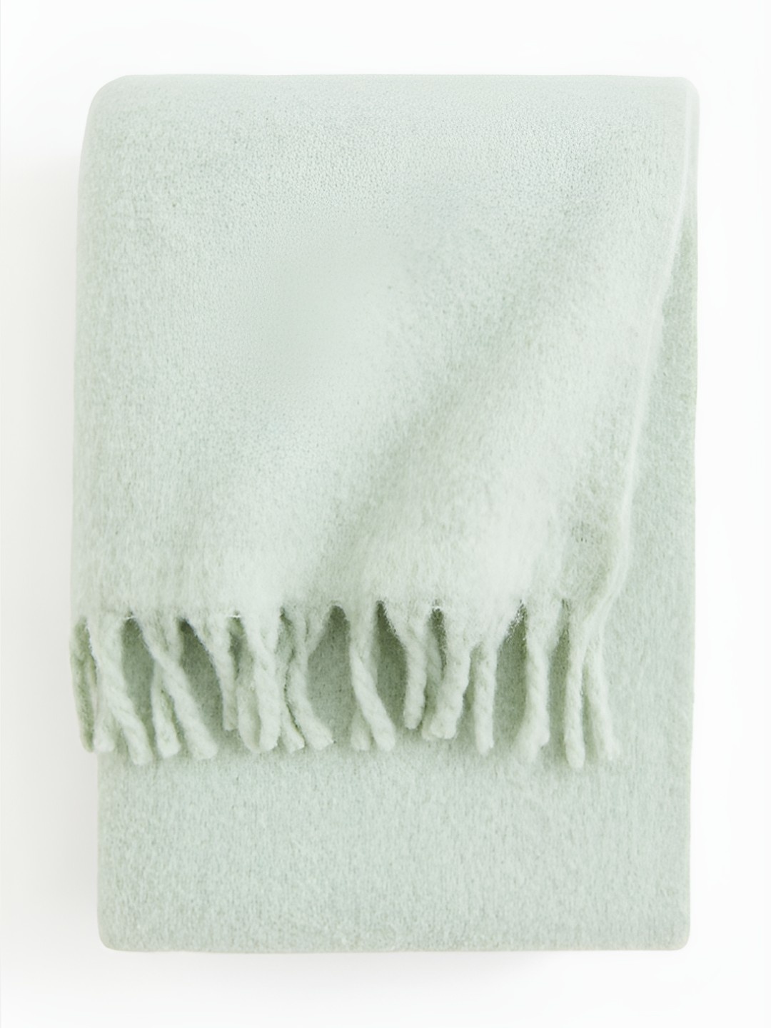 

H&M Green Wool Blend Blanket, Sea green