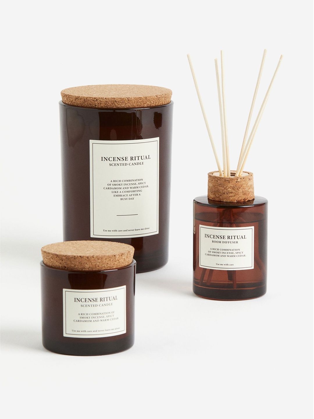

H&M Brown Large Cork-Lid Scented Candle