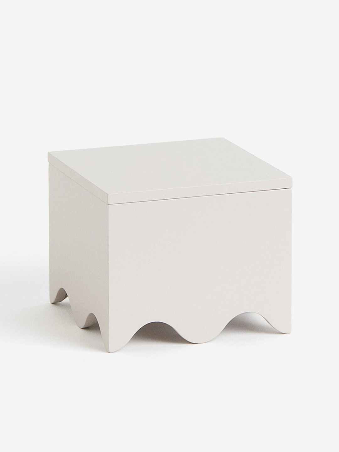 

H&M Beige Wooden Box With Lid