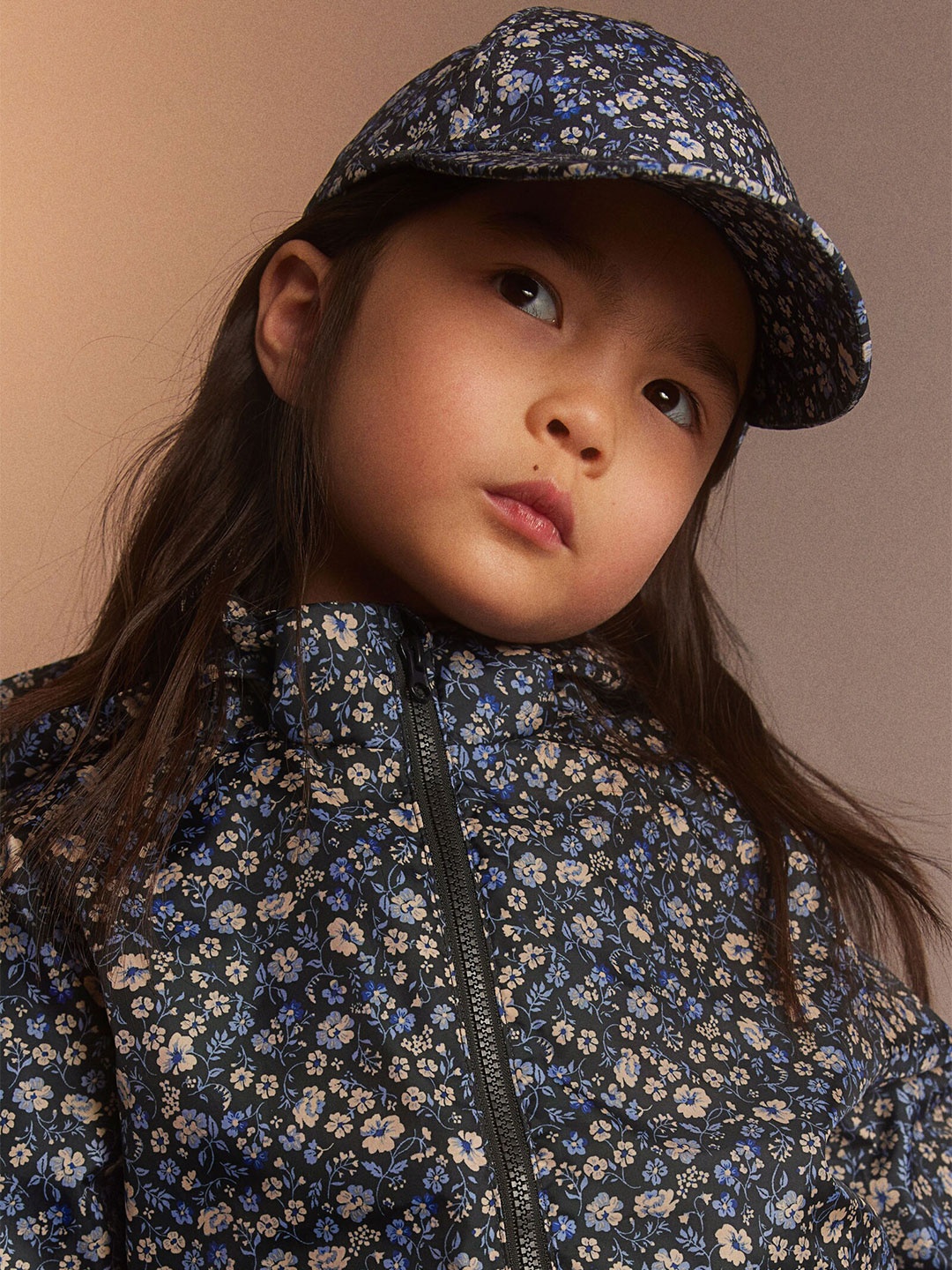 

H&M Girls Printed Cap, Blue