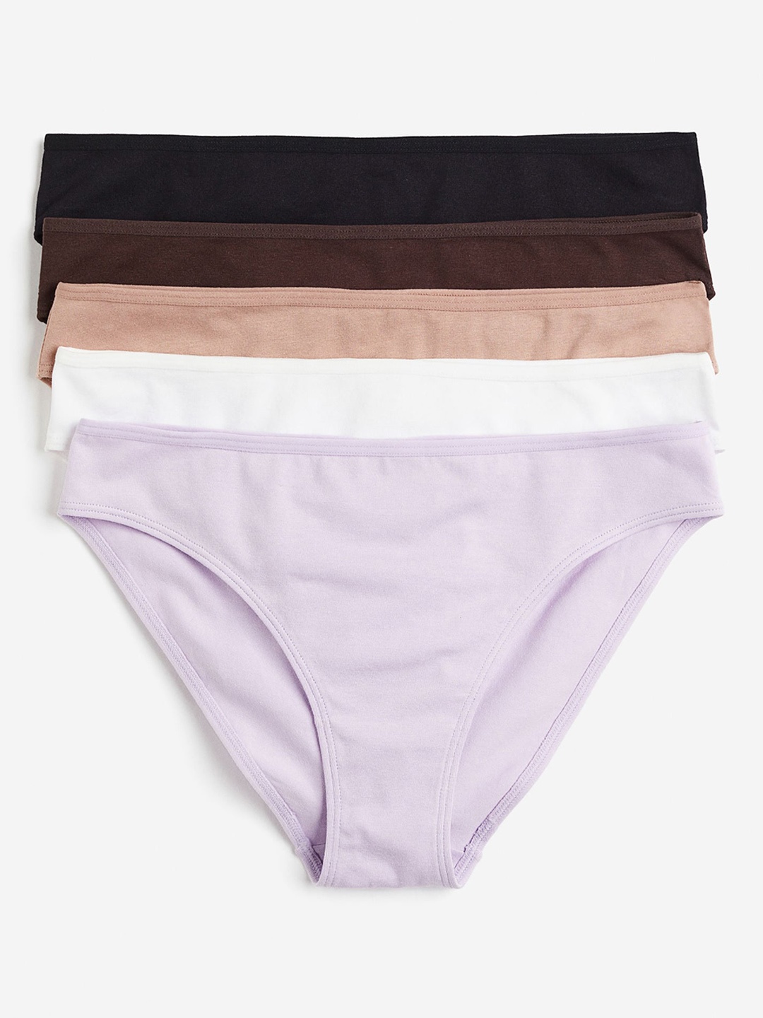 

H&M Women 5-Pack Briefs, Purple