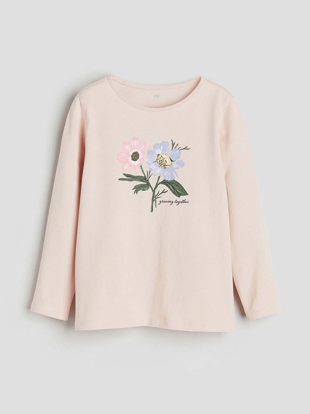 

H&M Girls Printed Jersey Top, Pink