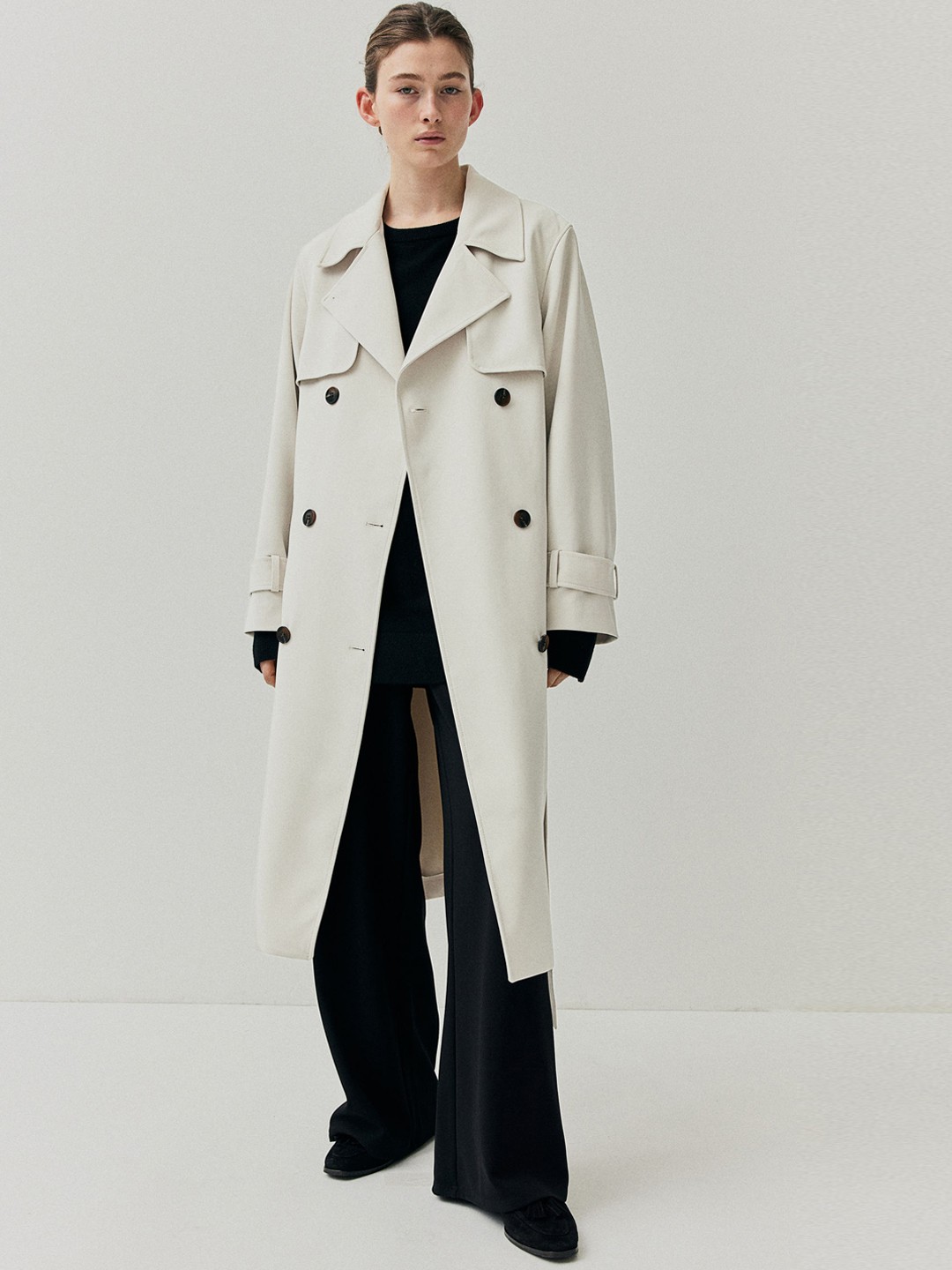 

H&M Trench Coat, White