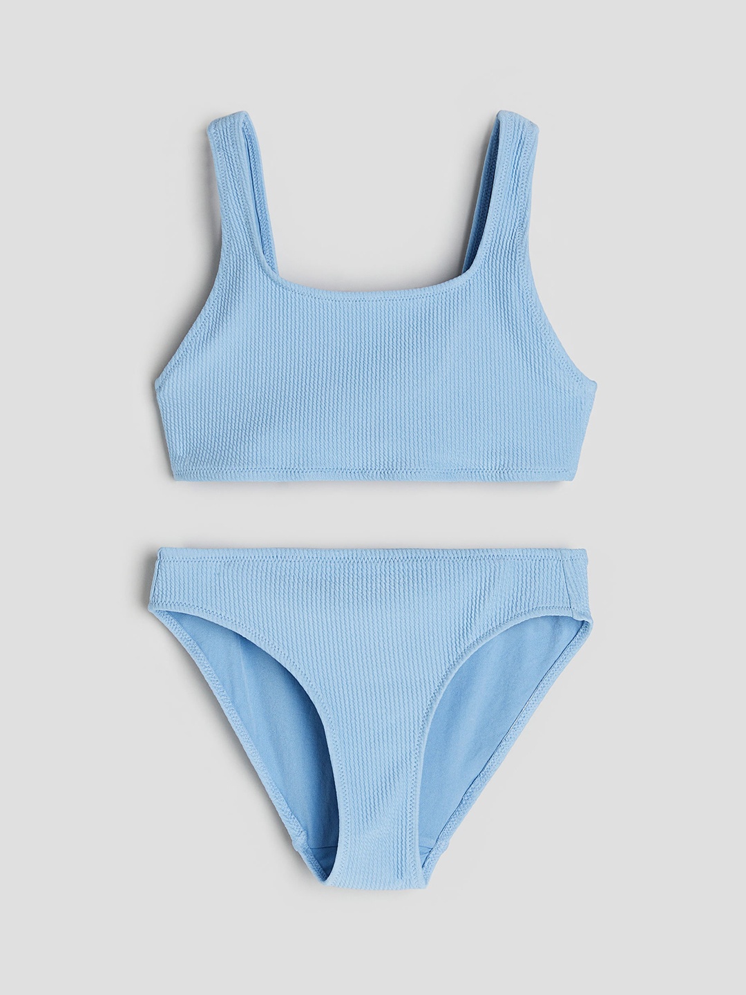 

H&M Girls Textured Bikini, Blue