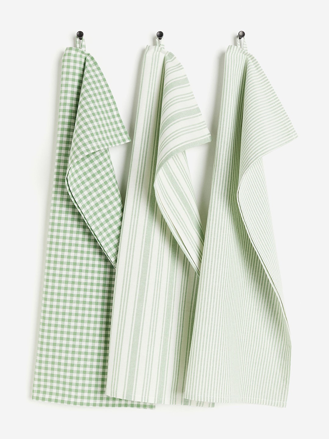 

H&M Green 3-Pack Cotton Tea Towels