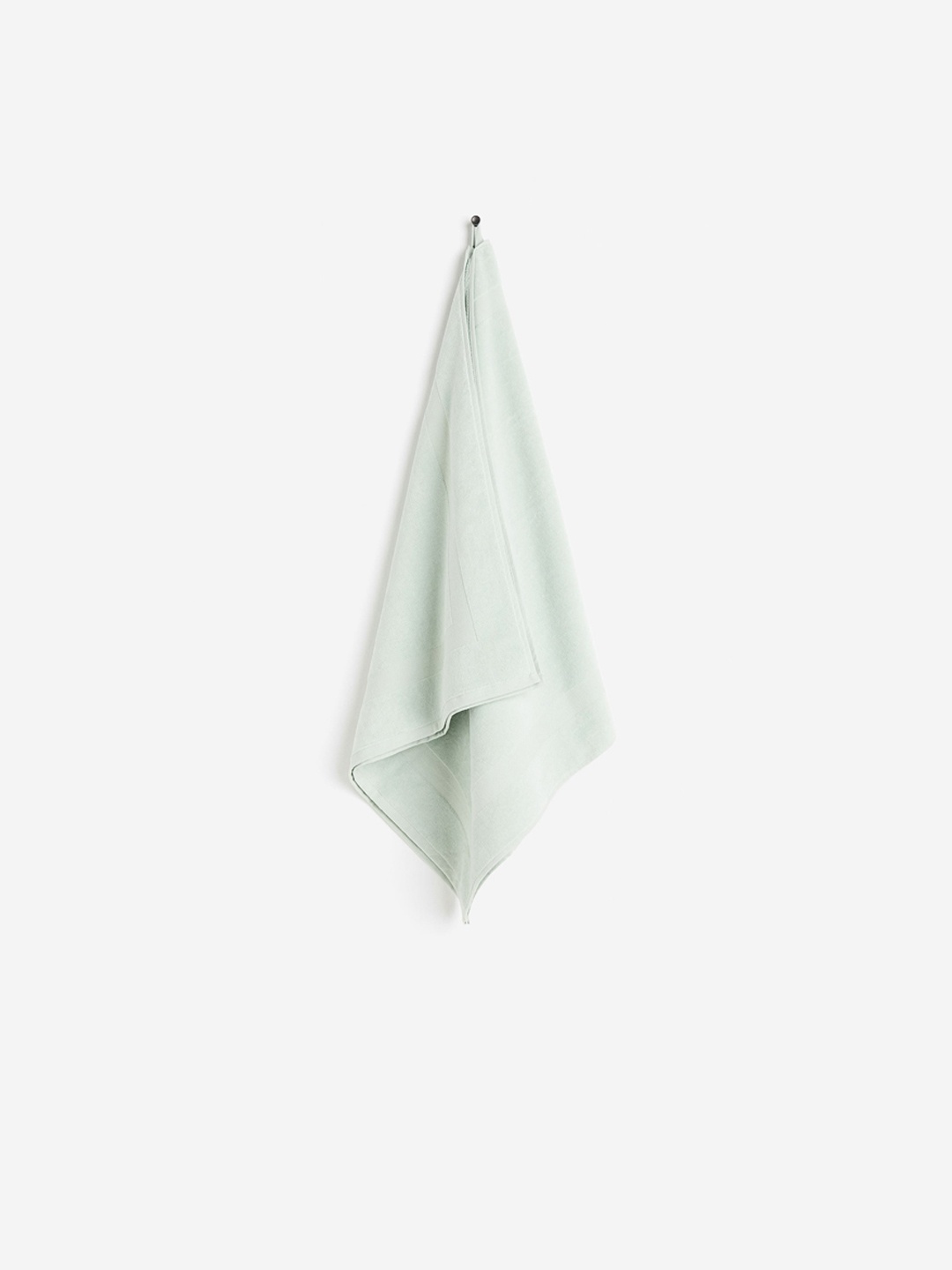 

H&M Green Pure Cotton Velour Bath Towel, Sea green