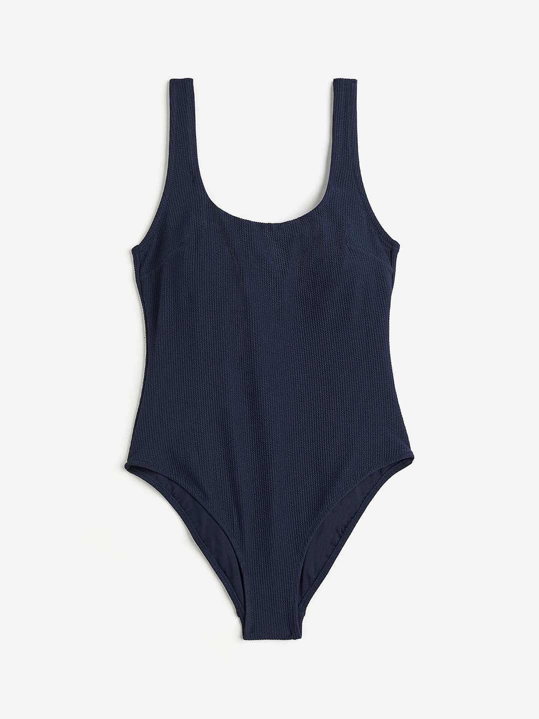 

H&M Padded-Cup Swimsuit, Navy blue