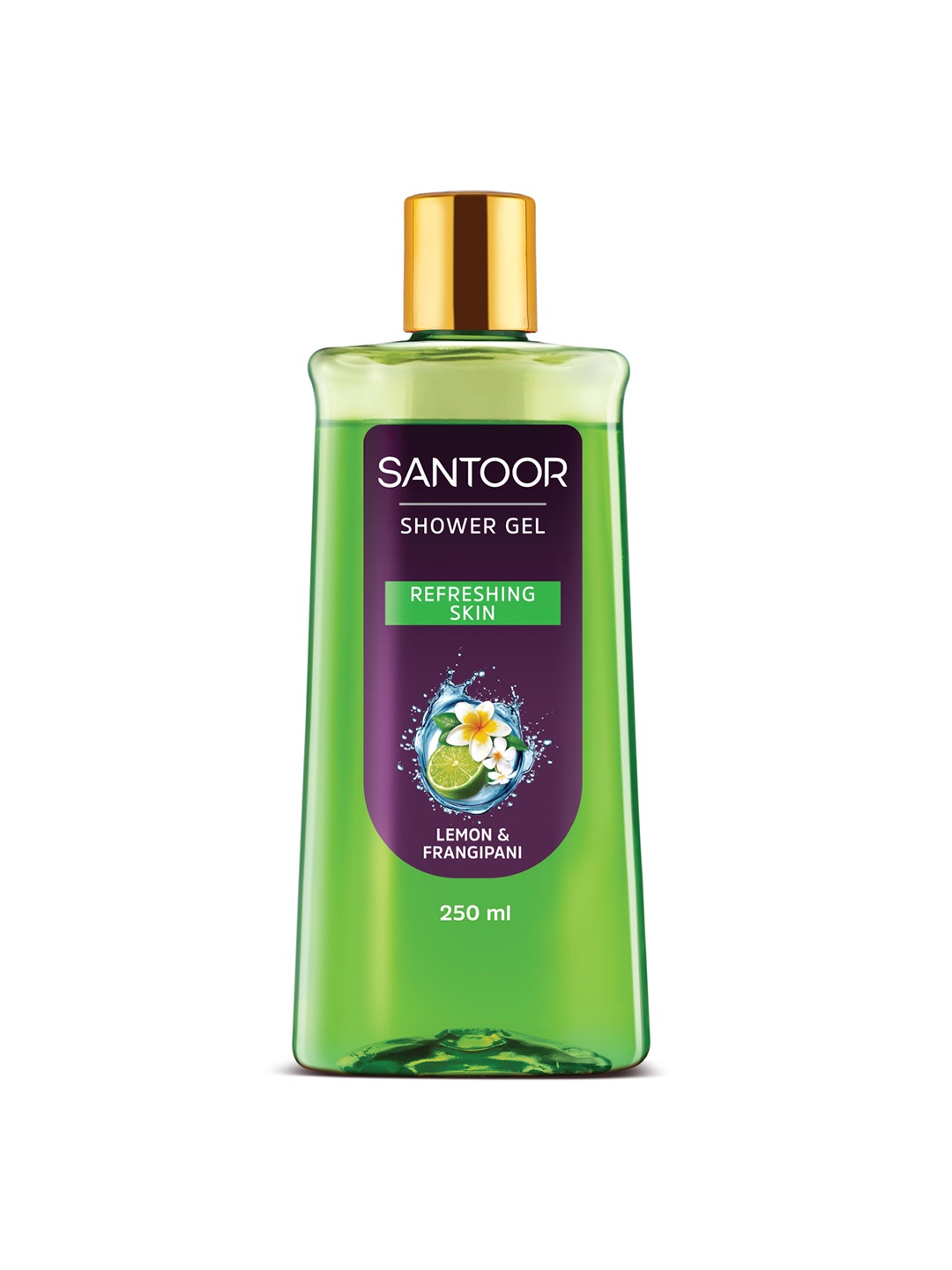 

Santoor Refreshing Skin Lemon & Frangipani Shower Gel - 250ml, Green