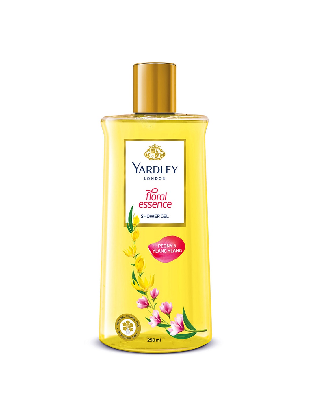 

YARDLEY LONDON Floral Essence Shower Gel with Peony & Ylang Ylang - 250ml, Yellow