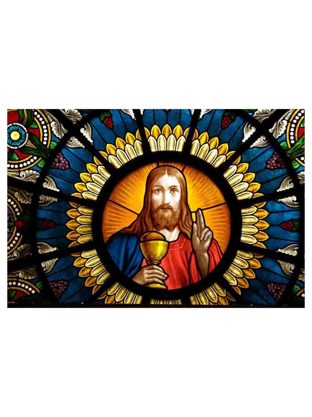 

British Terminal Lord Jesus Christ Religious Poster, Orange