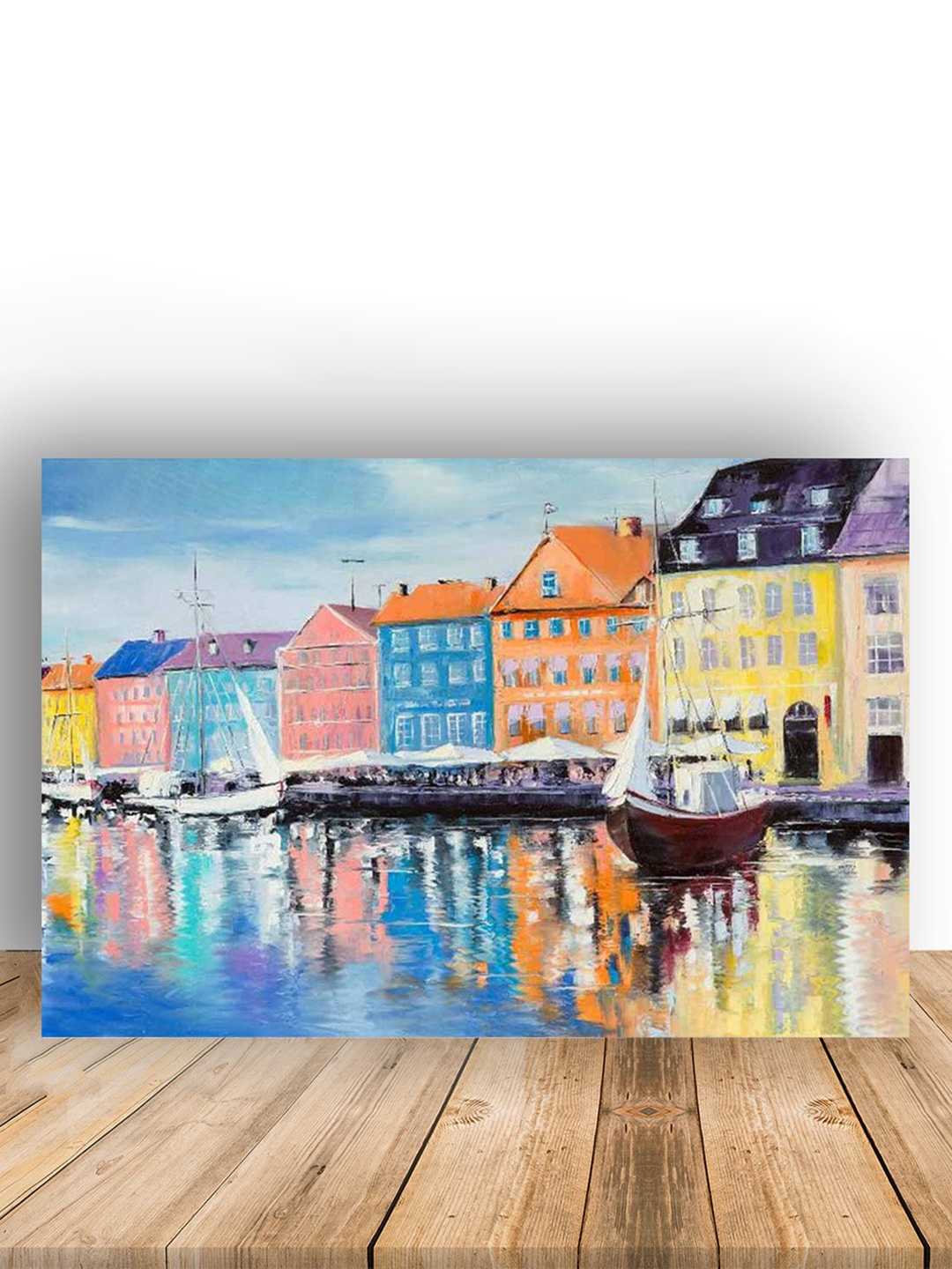

British Terminal Beige & Blue 1 Piece Paper Other Wall Paintings