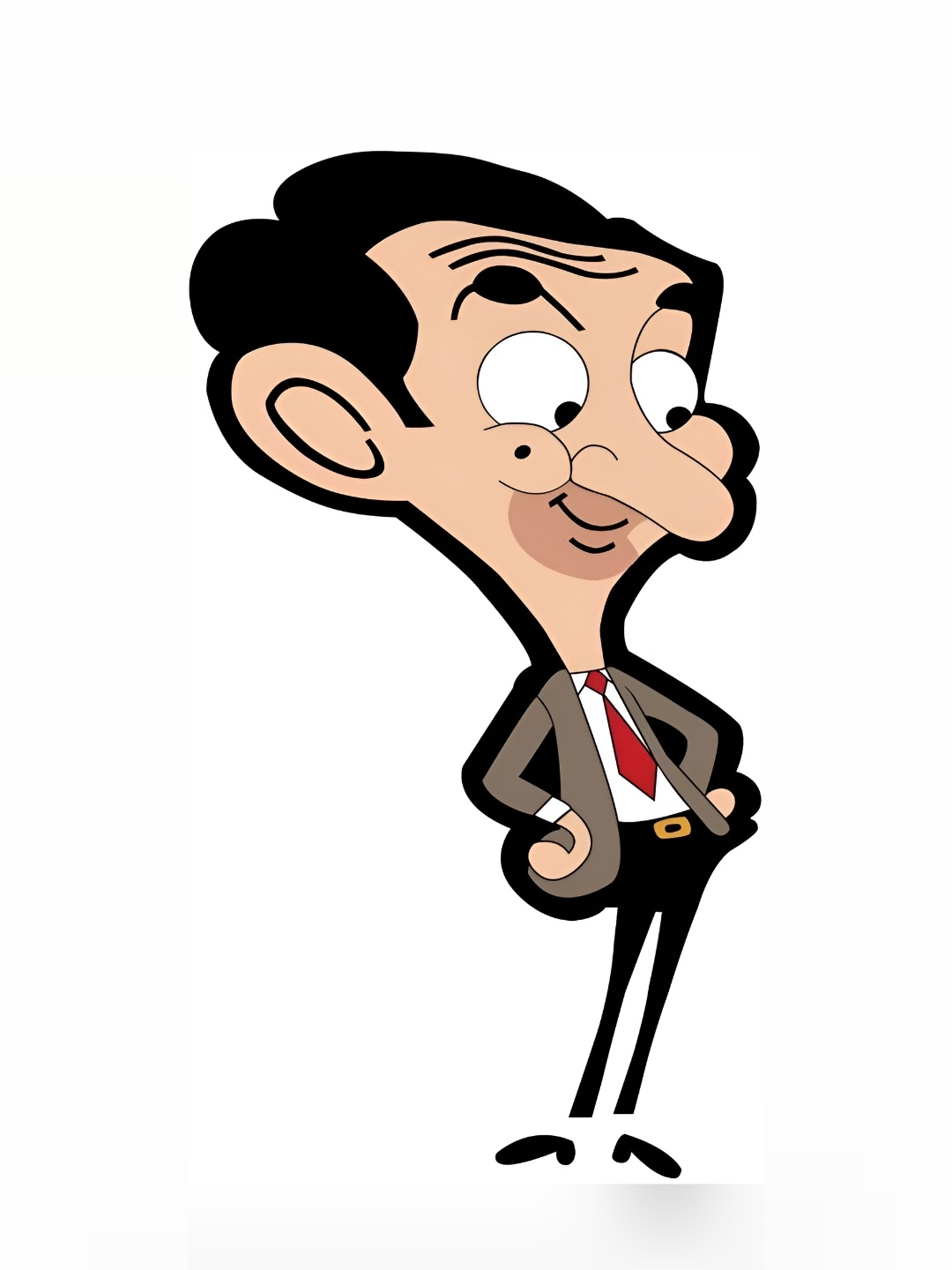 

British Terminal Beige & Black Cartoon Characters Mr Bean Cartoon Wall Poster