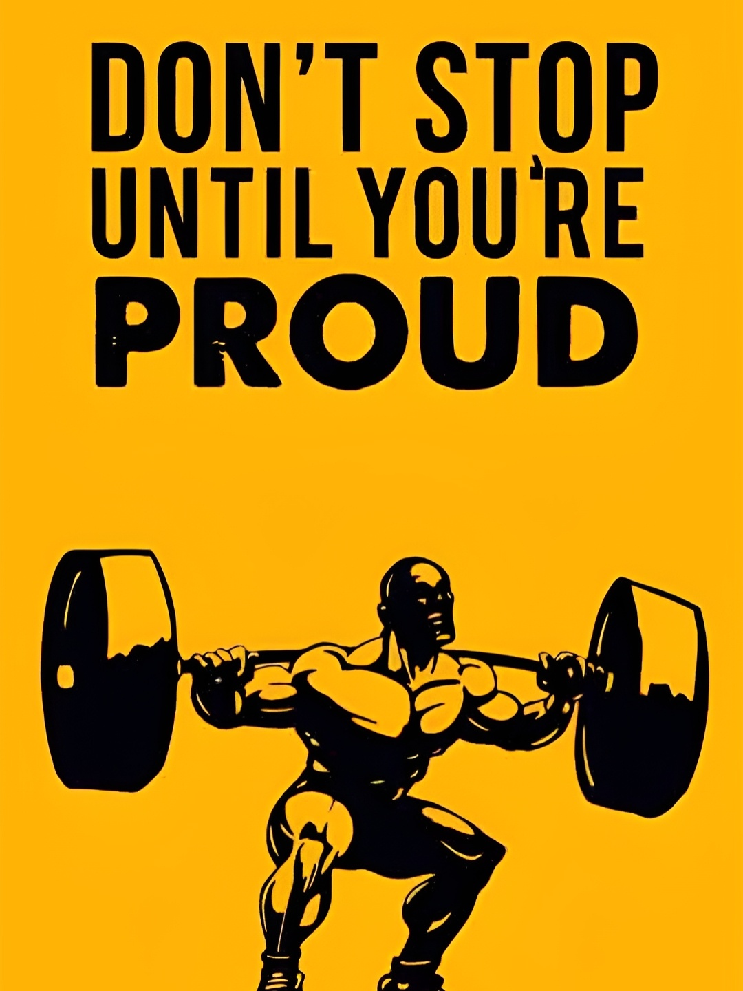 

British Terminal Yellow Black Gym Motivational Sticker
