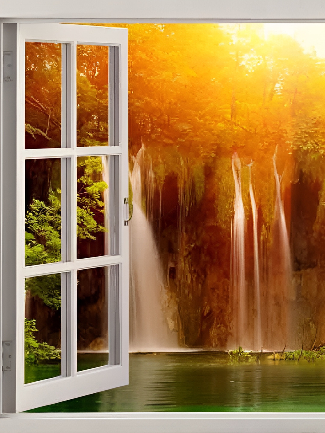 

British Terminal Multicoloured 1 Piece Paper Abstract Wall Paintings, Multi