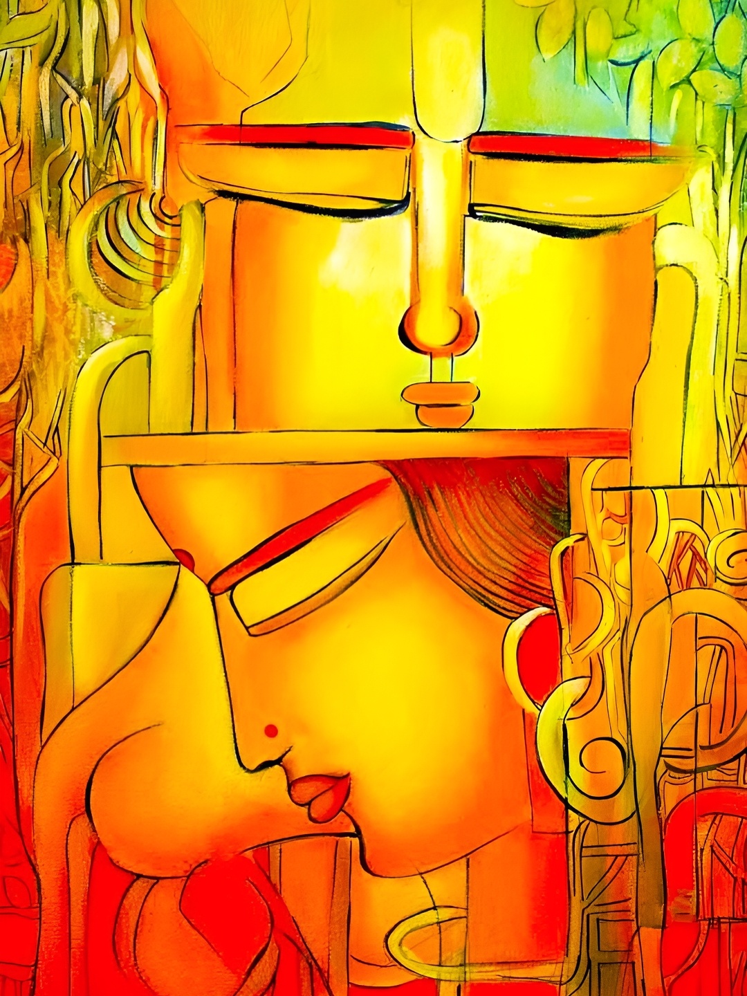 

British Terminal Red & Yellow 1 Piece Paper Other Wall Paintings