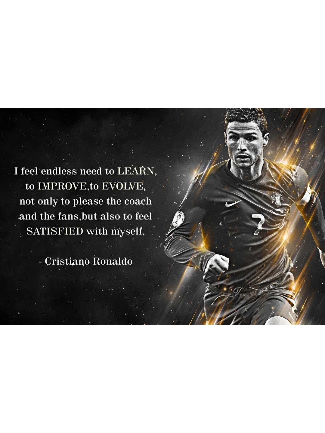 

British Terminal Cristiano Ronaldo Poster, Black