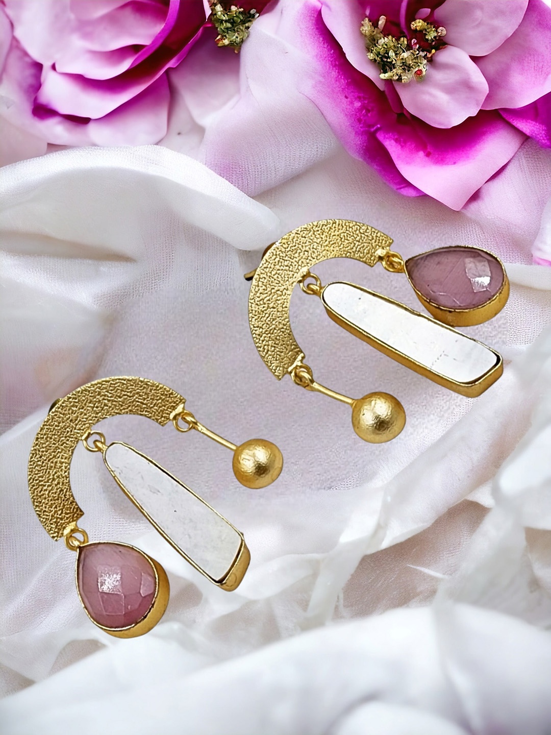 

Anouk Contemporary Drop Earrings, Pink