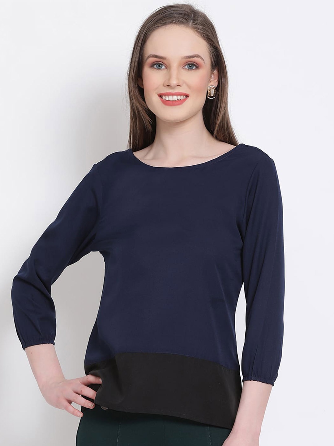 

DRAAX Fashions Top, Navy blue