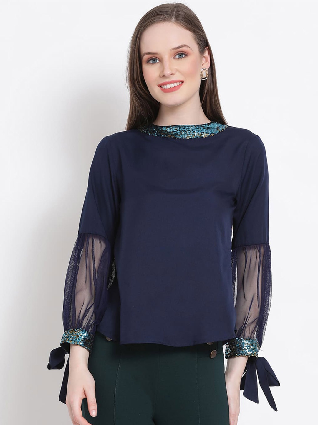 

DRAAX Fashions Top, Navy blue