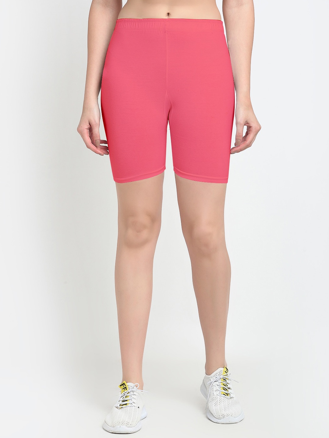 

Jinfo Women Skinny Fit Cycling Sports Shorts, Peach