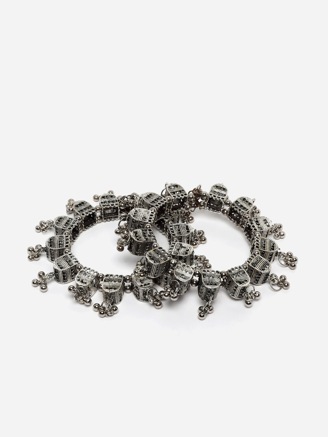 

CHUI MUI Set Of 2 Silver-Plated Bangles