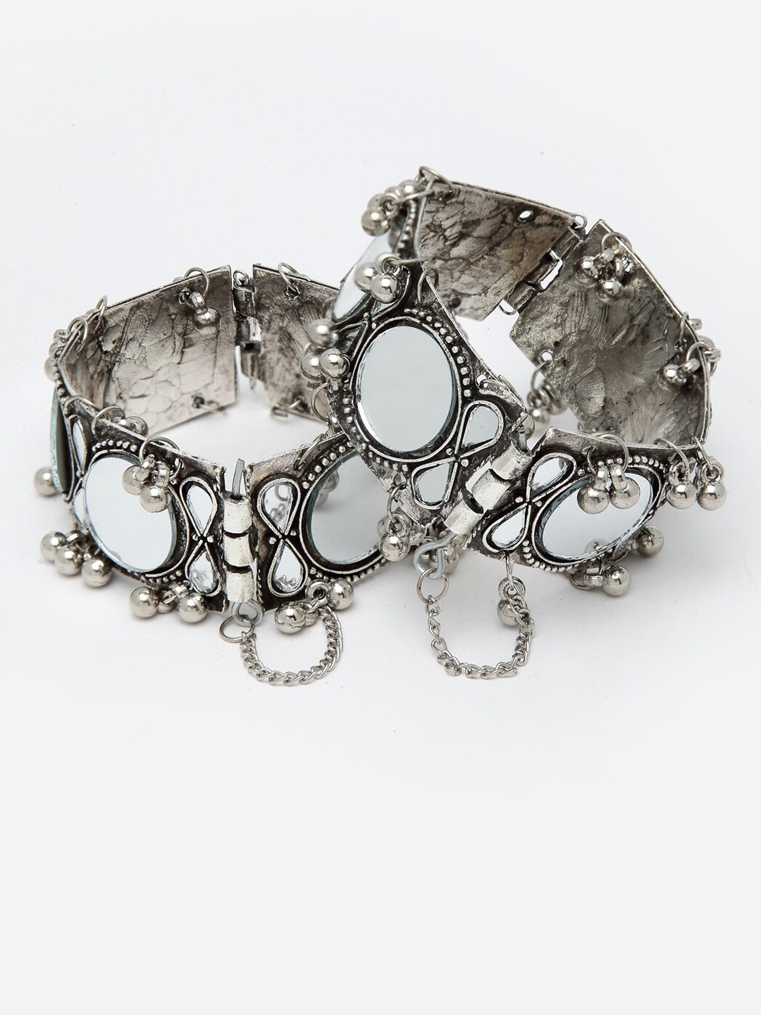 

CHUI MUI Set Of 2 Silver-Plated Bangles