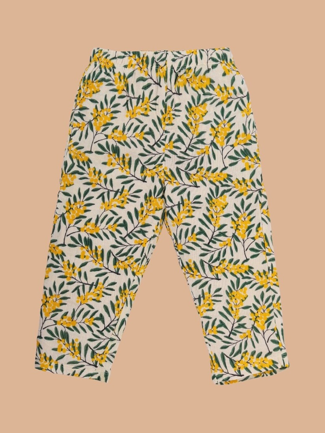 

Greendeer Kids Printed Pure Cotton Lounge Pants, Green