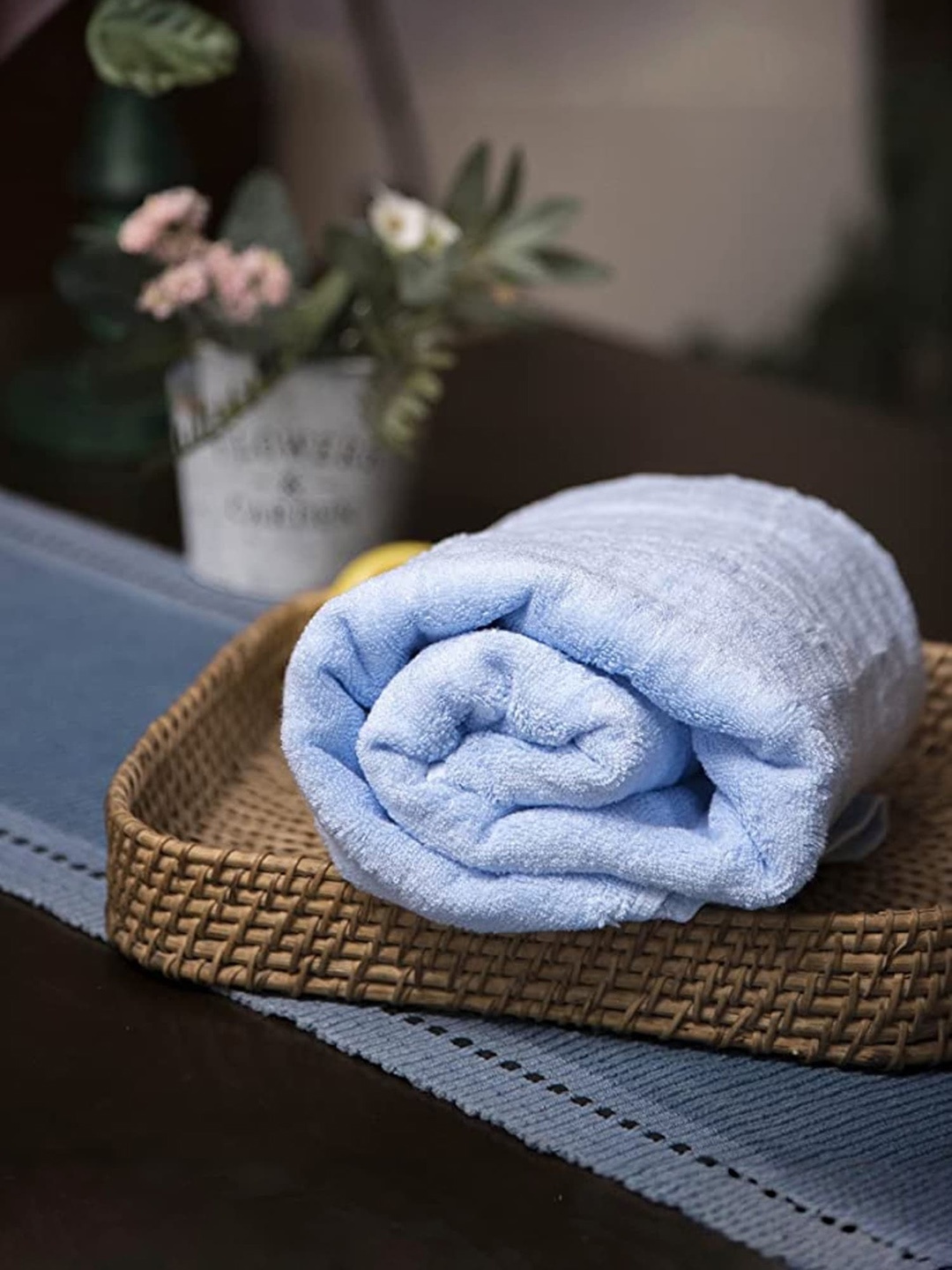 

MUSH Blue 2 Pieces 600 GSM Bamboo Bath Towels