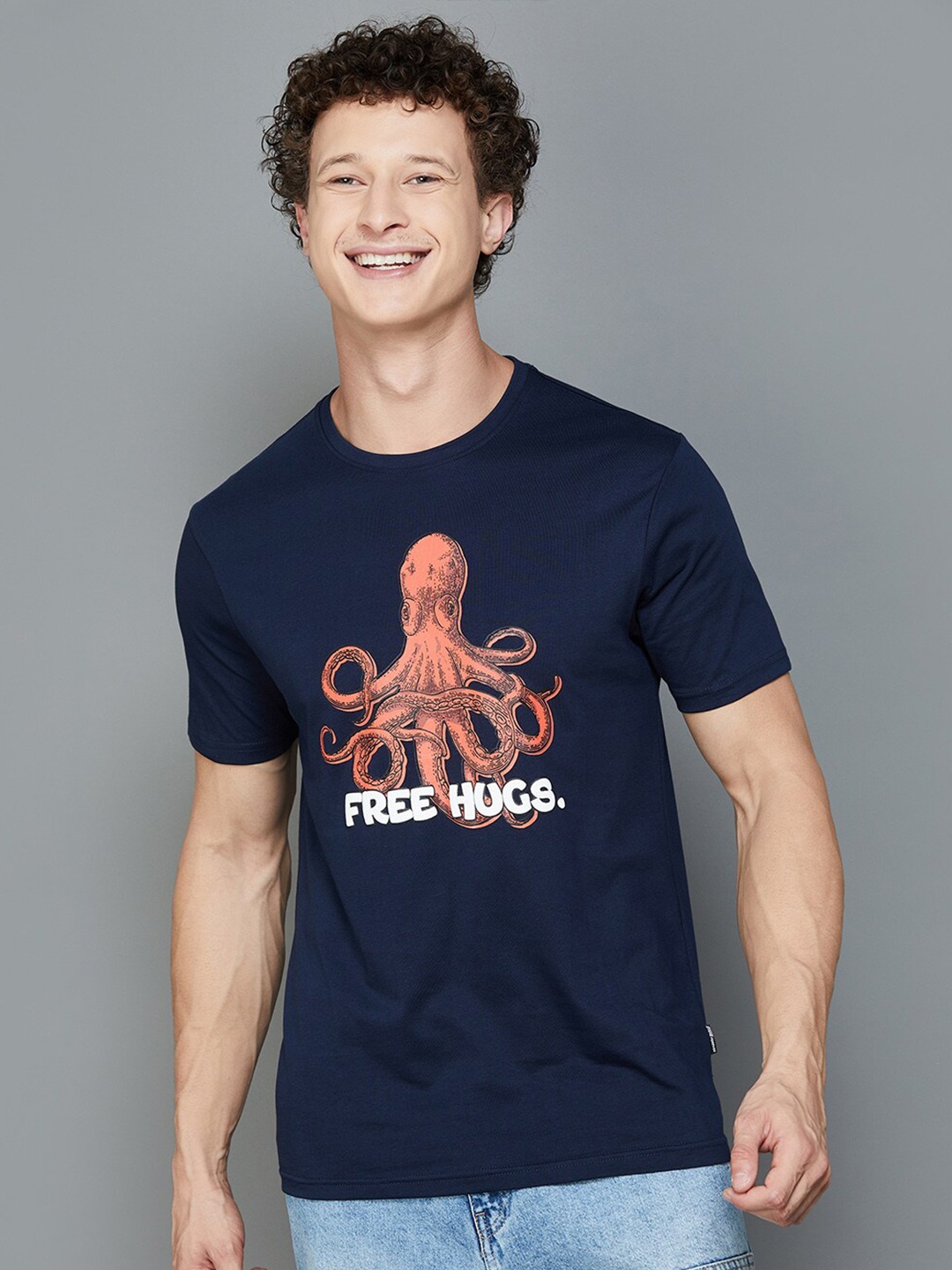 

Fame Forever by Lifestyle Men Printed Pockets T-shirt, Blue