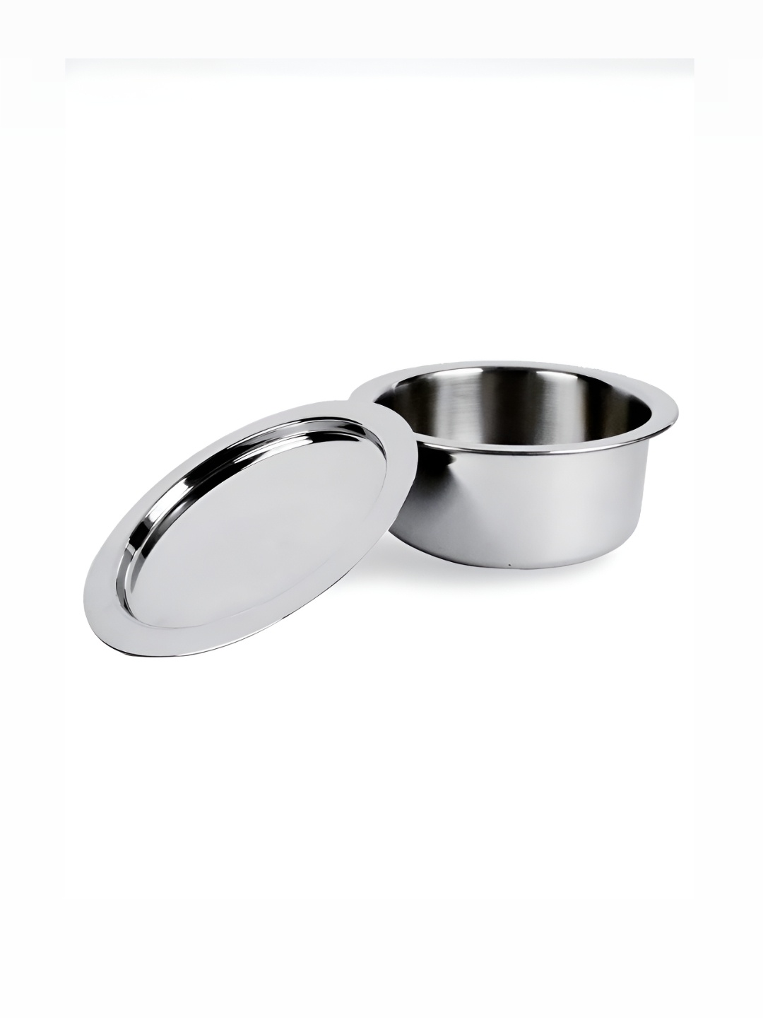 

UMAI Silver-Toned Stainless Steel Dishwasher Safe Tope With Lid