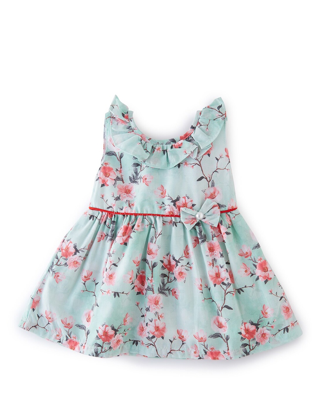 

BAESD Floral Print Fit & Flare Dress, Green