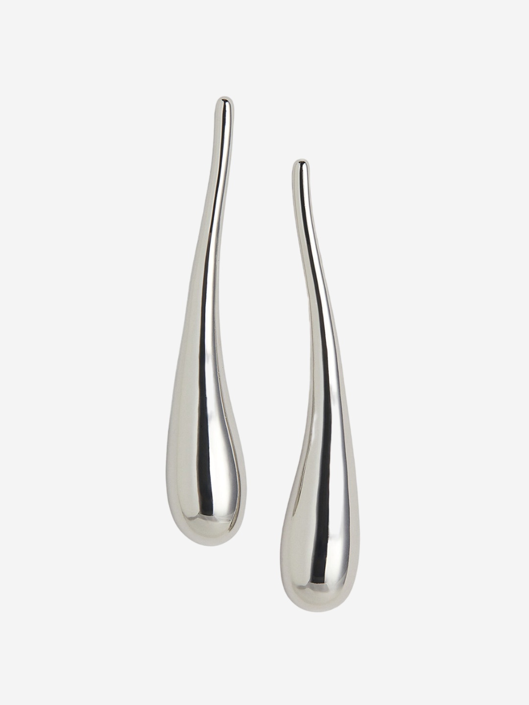 

H&M Drop-Shaped Earrings, Silver