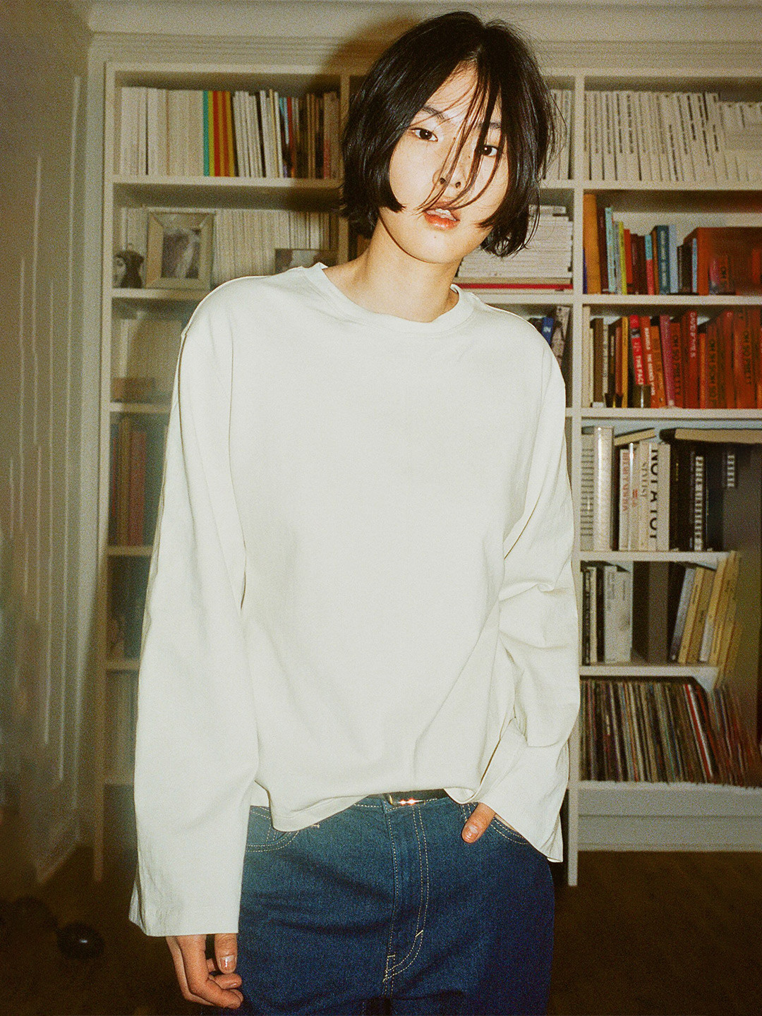

H&M Loose-Fit Top, Off white