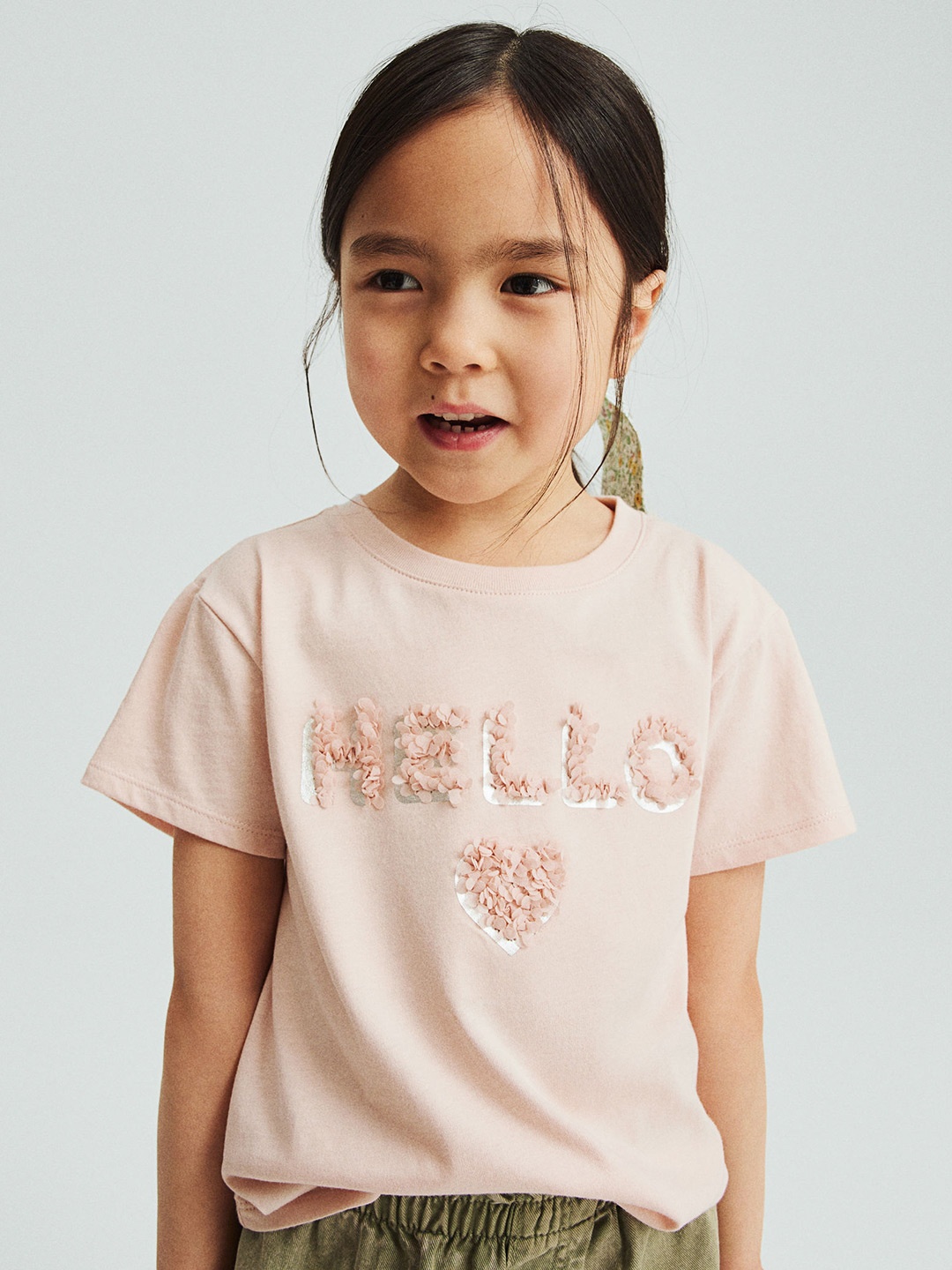 

H&M Girls Pure Cotton Top, Pink