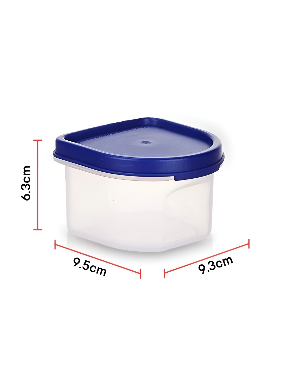 

Kuber Industries White & Blue 6 Pieces Food Containers