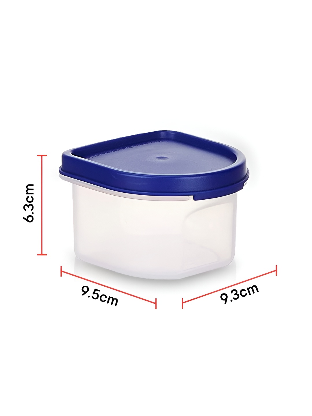 

Kuber Industries White 6 Pieces Plastic Food Containers