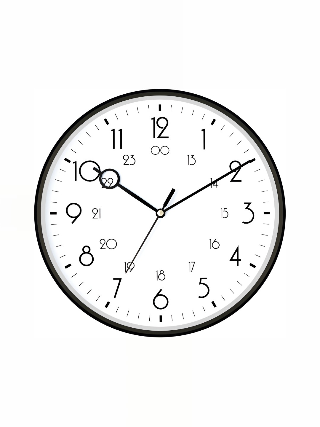 

masstone Black & White Contemporary Wall Clock