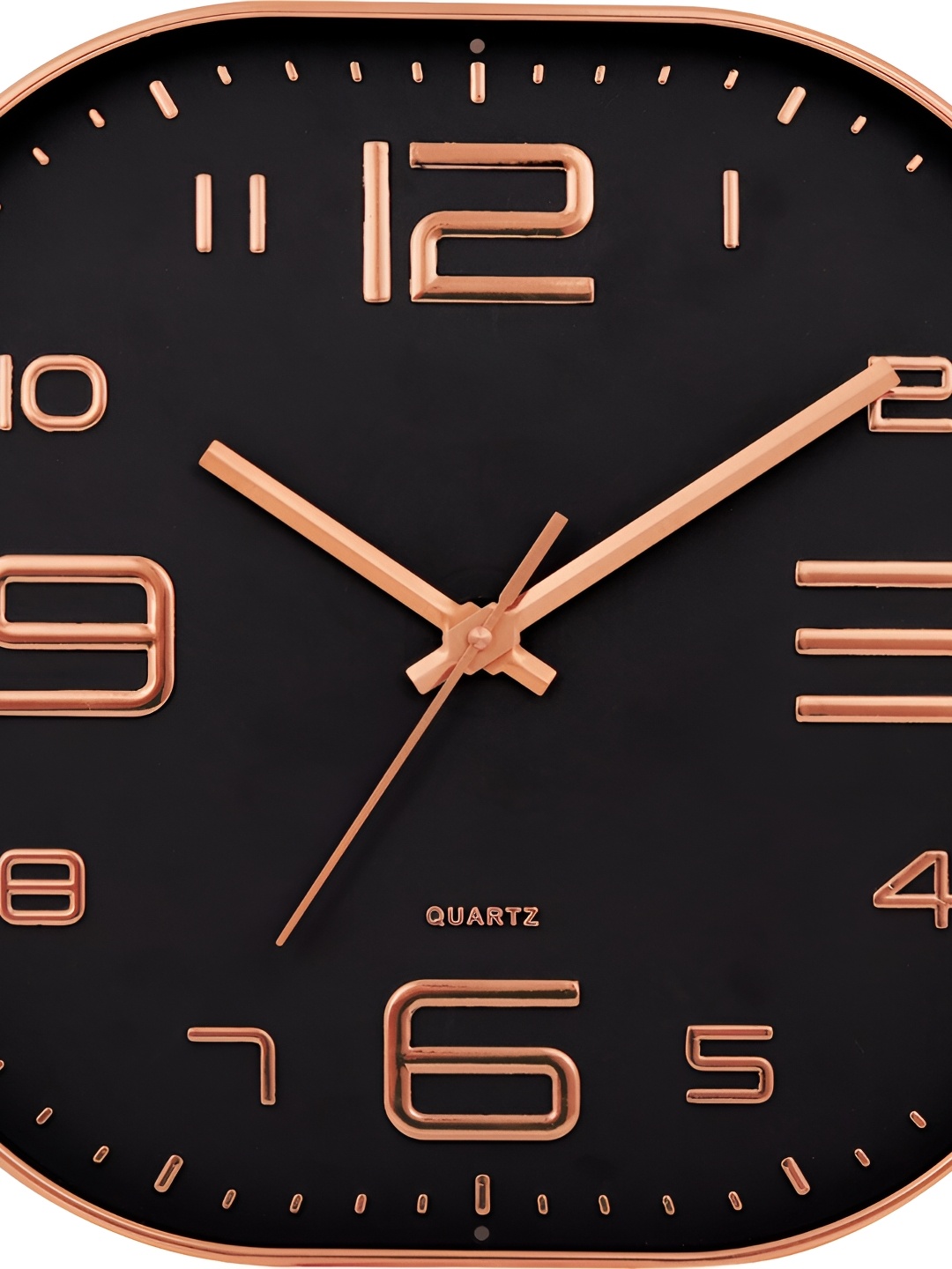

masstone Peach-Coloured & Black Contemporary Wall Clock