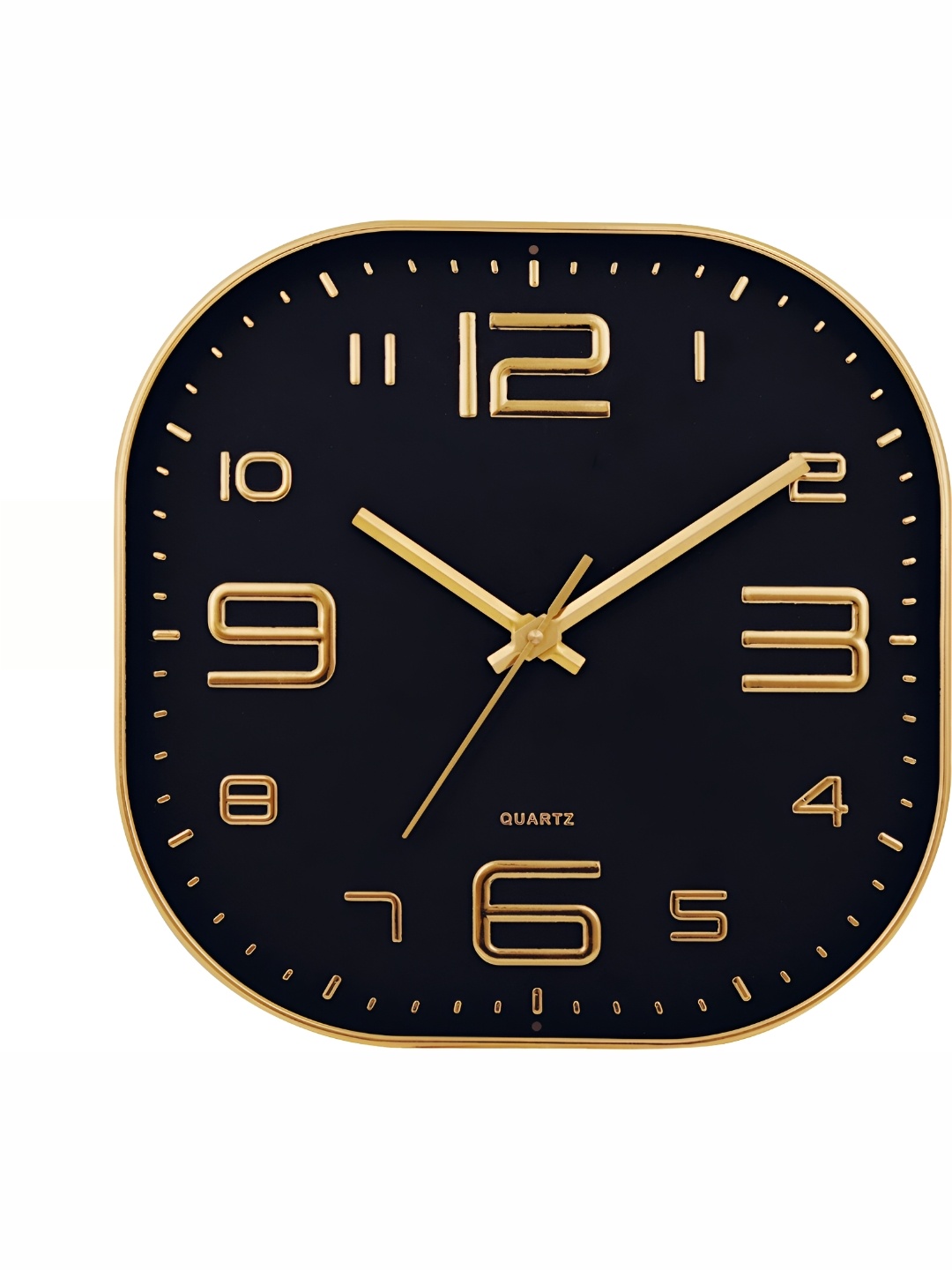 

masstone Gold-Toned & Black Contemporary Wall Clock