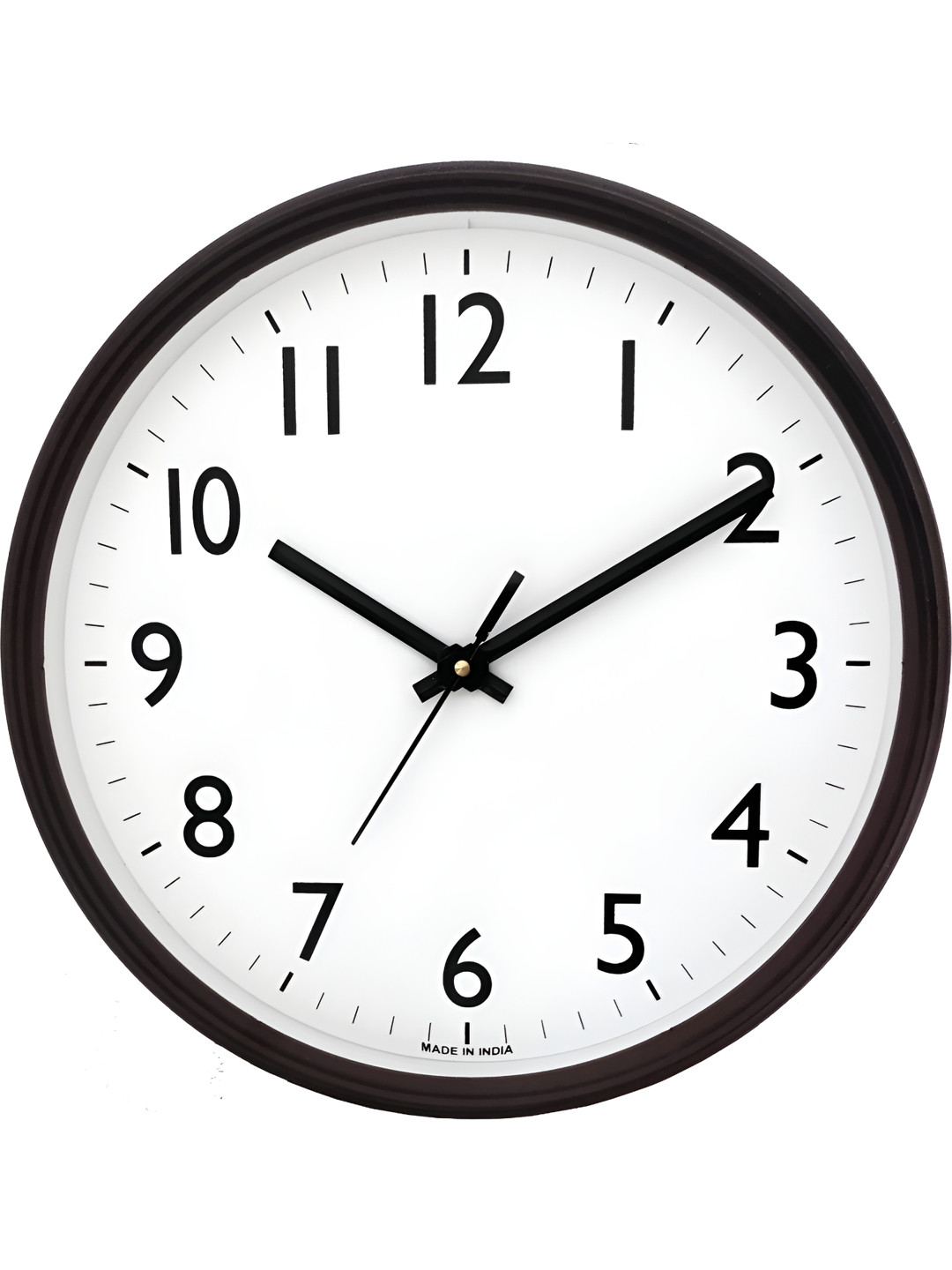 

masstone Brown & White Contemporary Wall Clock