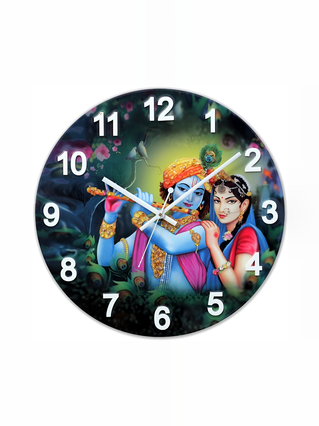 

masstone Multicoloured & Multicoloured Contemporary Wall Clock, Multi