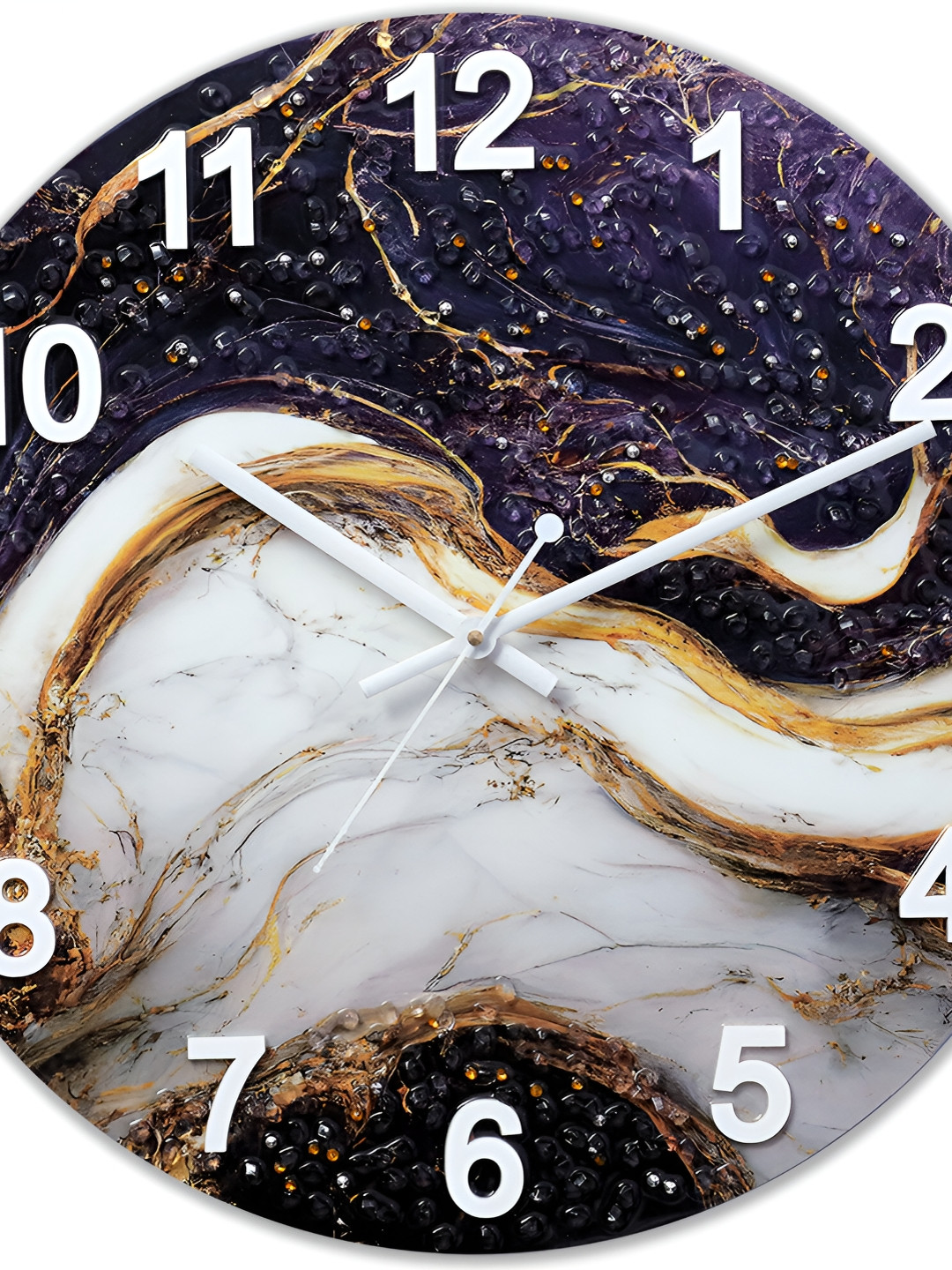 

masstone Purple Contemporary Wall Clock