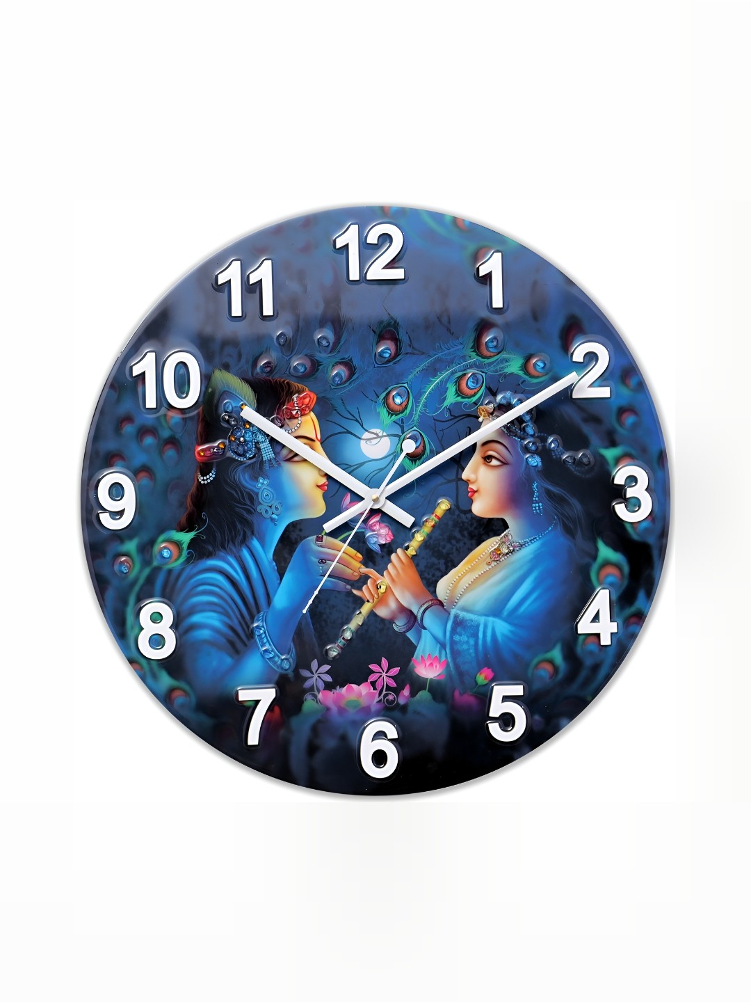 

masstone Blue & Multicoloured Contemporary Wall Clock